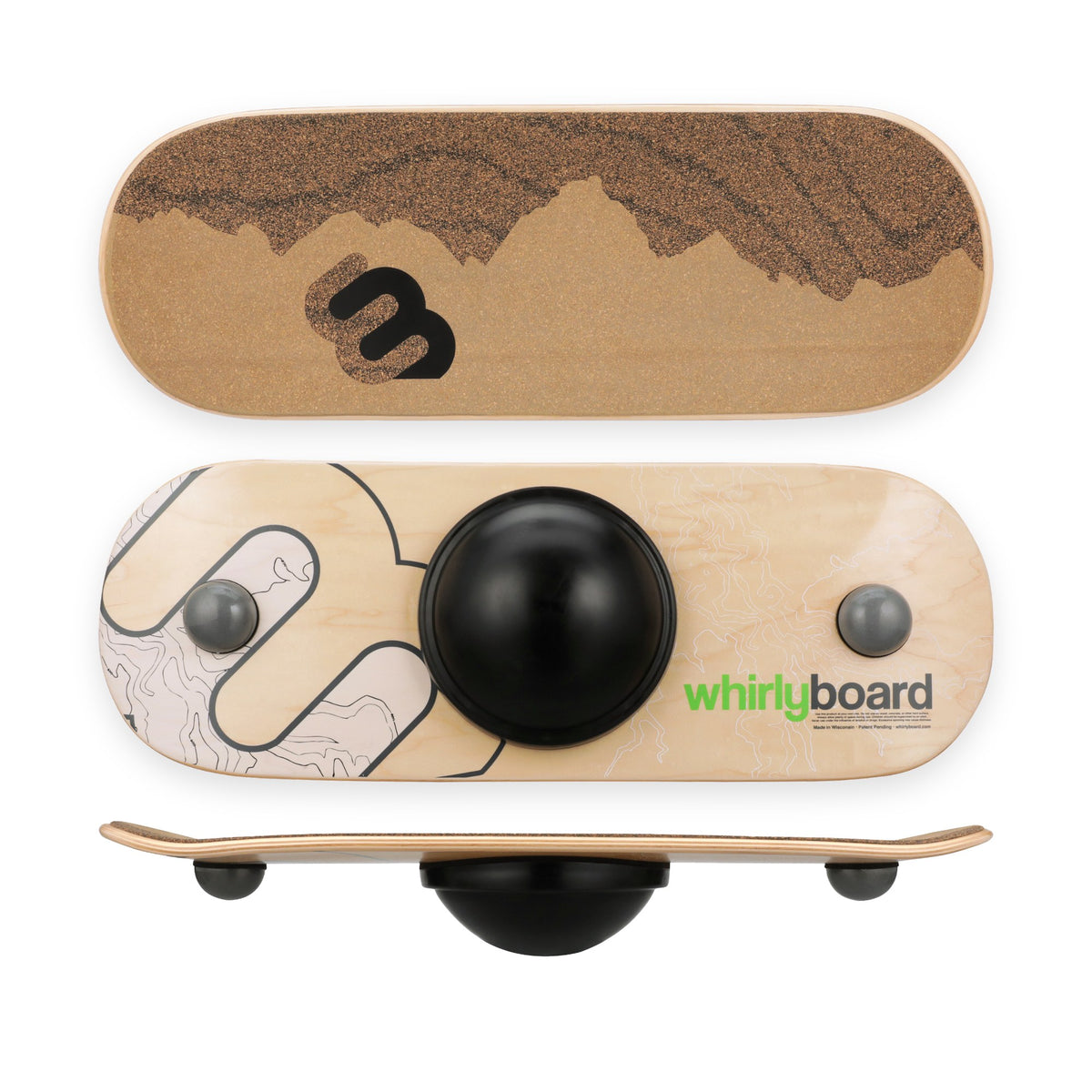 Whirly Desk Rider | Wide Standing Desk Balance Board