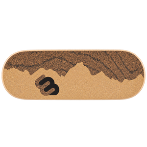 Whirly Desk Rider | Wide Standing Desk Balance Board — Teton Cork Rubber Blend — transparent product image