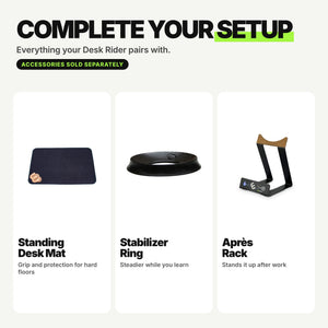 Whirly Desk Rider | Wide Standing Desk Balance Board