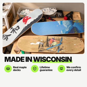 Custom Whirly Boards made in our Wisconsin shop