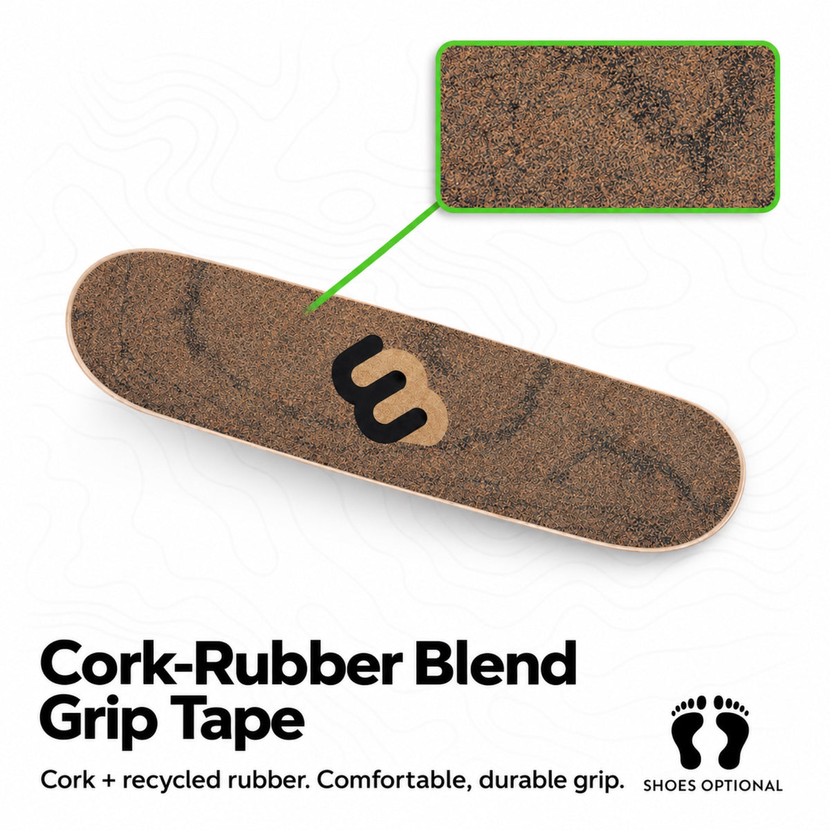 Sport 360 Speckled Cork — Cork-Rubber Blend Grip Tape, shoes optional