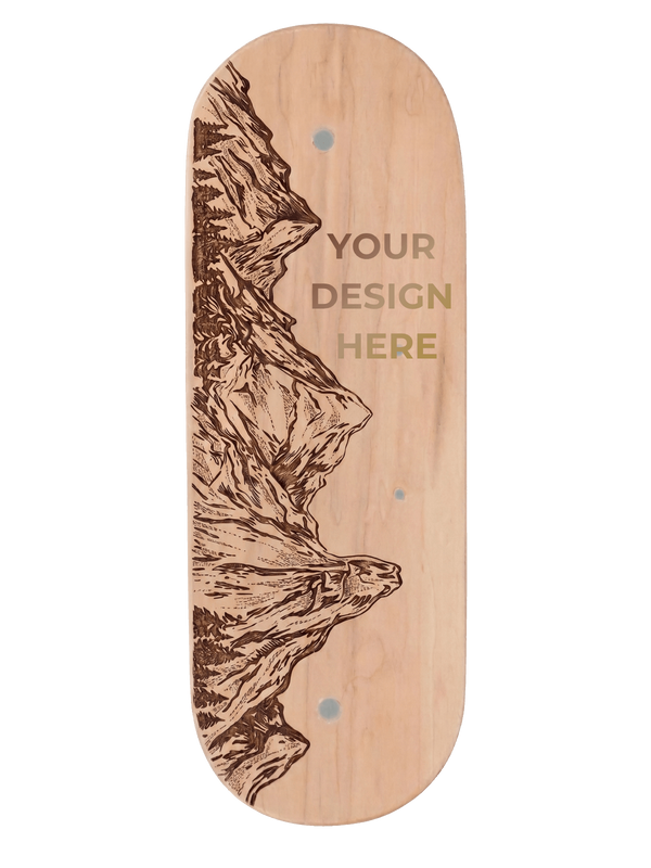 Custom Whirly Board balance board top view