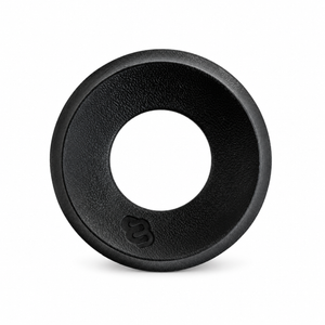 Black TPU Whirly Board Stabilizer Ring with textured interior and embossed WB logo