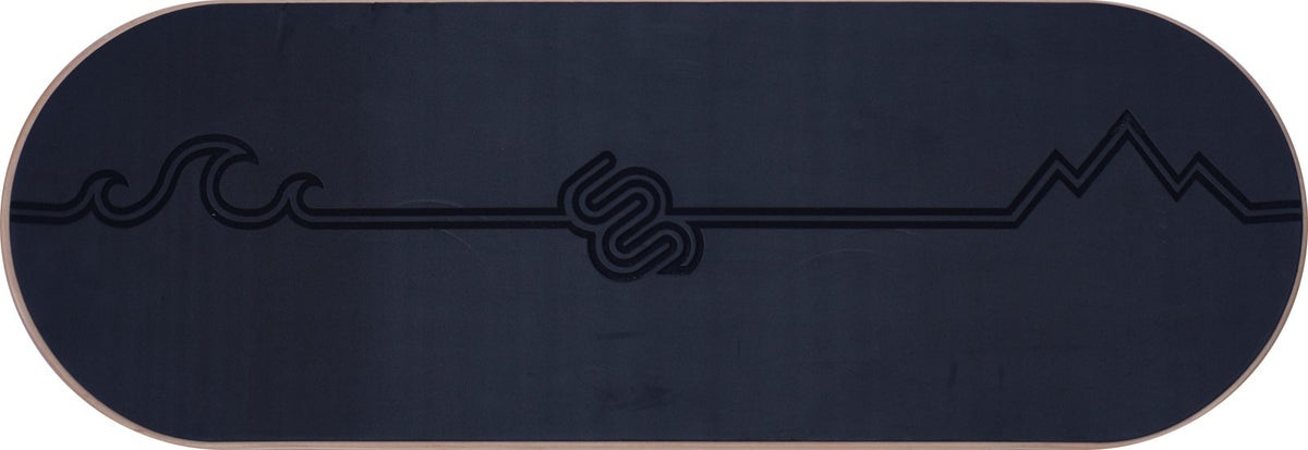 Whirly Complete deck from above, black CloudGrip EVA top
