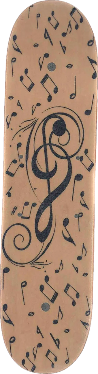Custom Whirly Board: music notes design