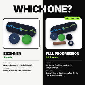 Which one? Whirly Complete Beginner package with 3 levels next to the Full Progression package with all 5 levels