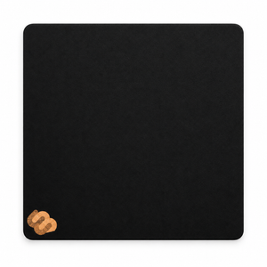 Shred Whirly Mat in recycled black rubber with cork WB logo