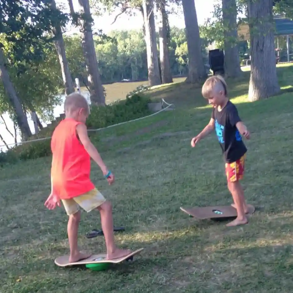 kids on Whirly Boards