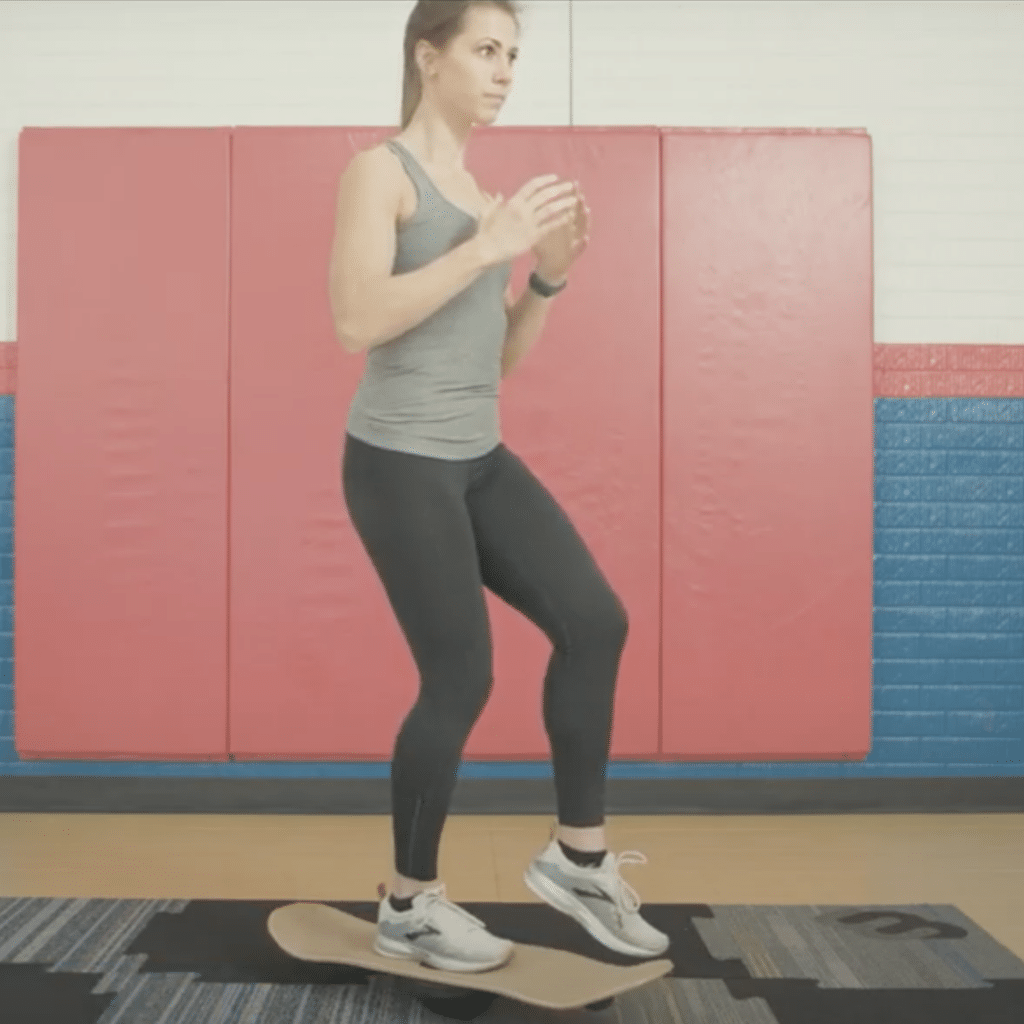 3 Effective Balance Board Workouts - Whirly Board Single Leg Balance Workout - Whirly Board